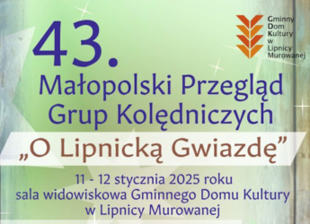 ZAPRASZAMY NA MAŁOPOLSKI PRZEGLĄD GRUP KOLĘDNICZYCH!